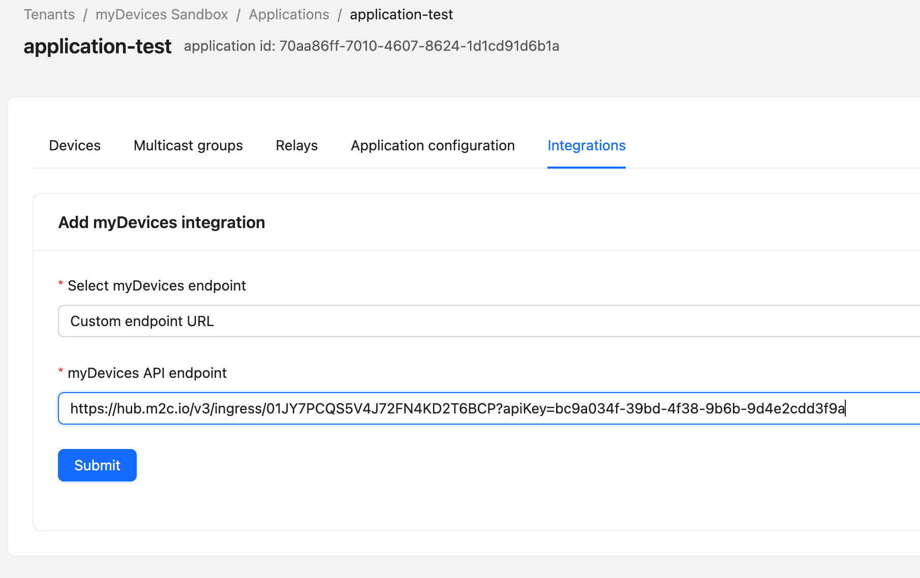 myDevices Integrations